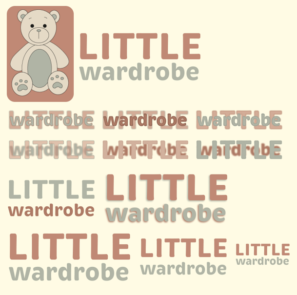 Logo-iteraties Little Wardrobe